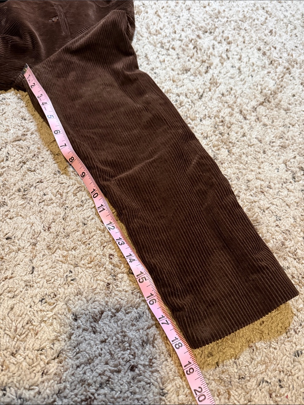 Dark Brown Corduroy Button-Front Women's Coat - Picture 6 of 6